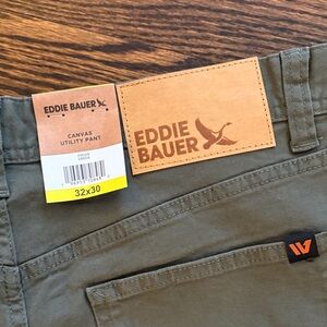 Eddie Bauer Olive Canvas Pants